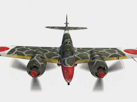 Kawasaki Ki-45 Toryu 3D Model