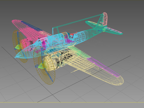 Kawasaki Ki-45 Toryu 3D Modell