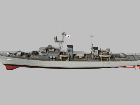 Yugumo Destroyer Model 3D