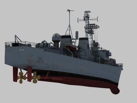 Yugumo Destroyer Model 3D