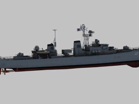 Yugumo Destroyer Model 3D
