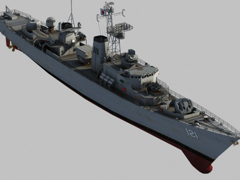 Yugumo Destroyer Model 3D