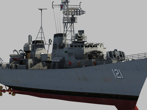 Yugumo Destroyer Model 3D