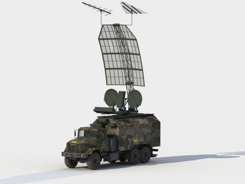 Kolchuga ESM truck electronic warfare Modello 3D
