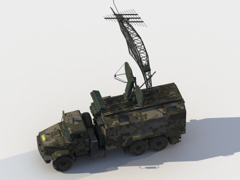 Kolchuga ESM truck electronic warfare 3D Model