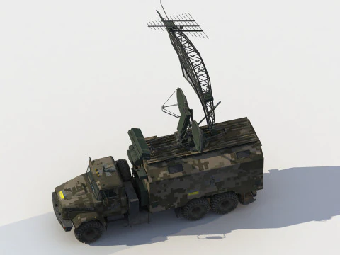 Kolchuga ESM truck electronic warfare 3D Model