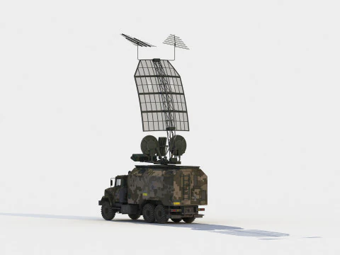 Kolchuga ESM truck electronic warfare 3D Model