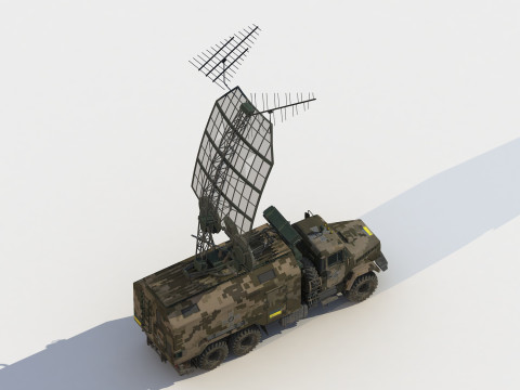 Kolchuga ESM truck electronic warfare 3D Model