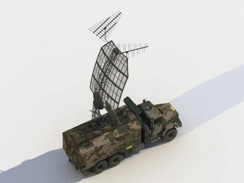 Kolchuga ESM truck electronic warfare 3D Model