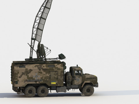 Kolchuga ESM truck electronic warfare 3D Model