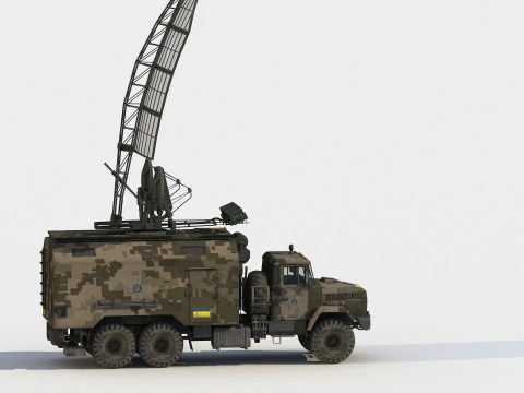 Kolchuga ESM truck electronic warfare 3D Model