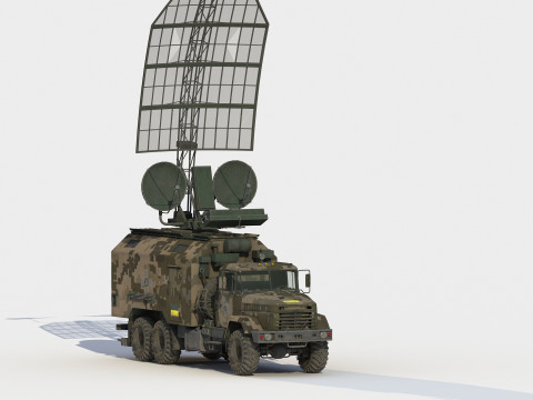 Kolchuga ESM truck electronic warfare 3D Model