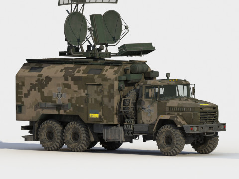 Kolchuga ESM truck electronic warfare 3D Model