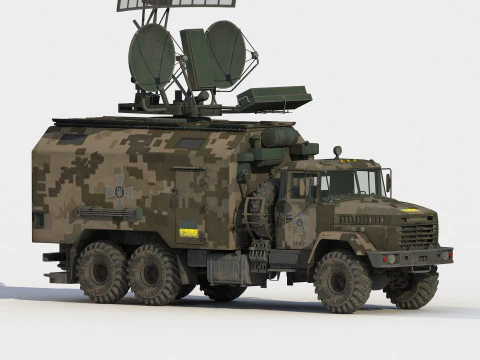 Kolchuga ESM truck electronic warfare 3D Model