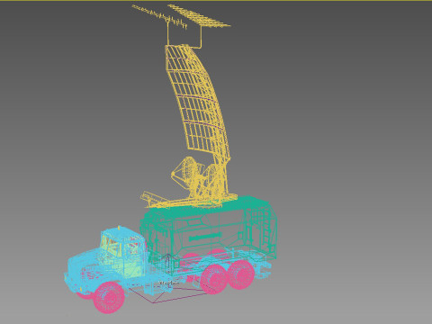 Kolchuga ESM truck electronic warfare 3D Model