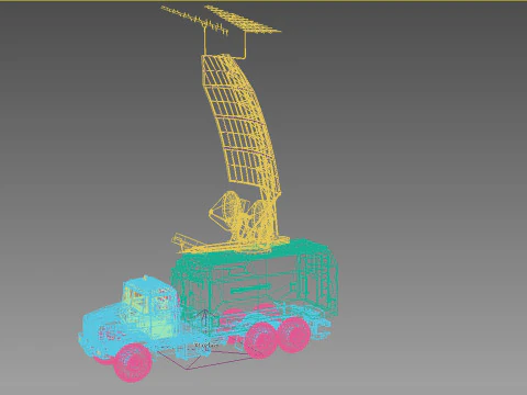 Kolchuga ESM truck electronic warfare 3D Model