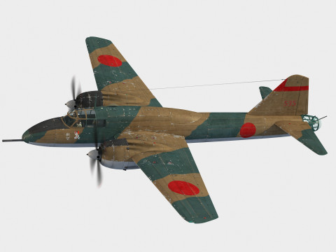 Mitsubishi Ki-109 Type 1 Hiryu 3Dモデル