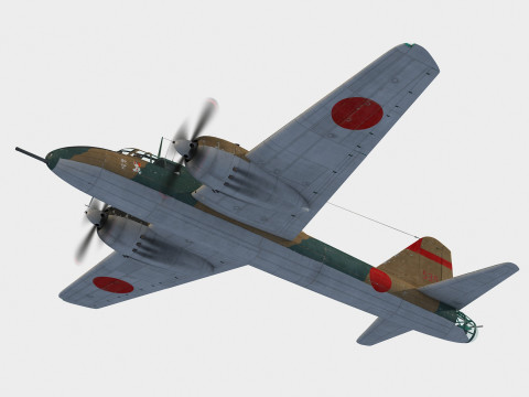 Mitsubishi Ki-109 Type 1 Hiryu 3Dモデル