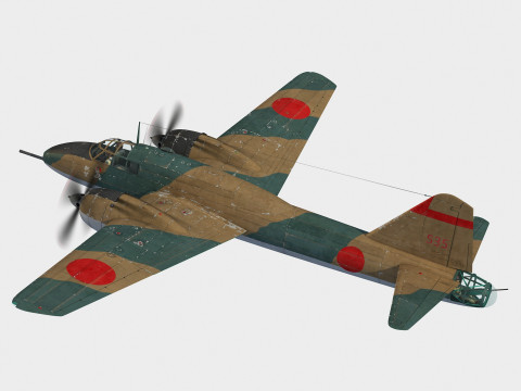 Mitsubishi Ki-109 Type 1 Hiryu 3Dモデル