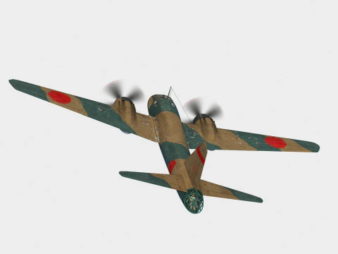Mitsubishi Ki-109 Tipo 1 Hiryu Modello 3D