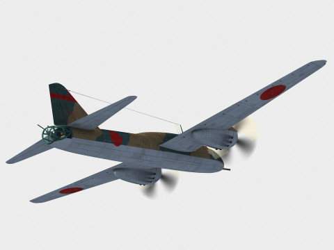 Mitsubishi Ki-109 Type 1 Hiryu 3Dモデル