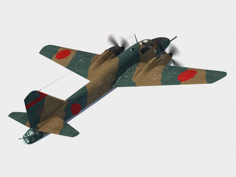 Mitsubishi Ki-109 Type 1 Hiryu 3Dモデル