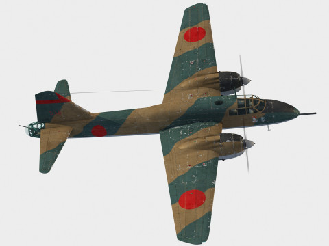 Mitsubishi Ki-109 Type 1 Hiryu 3Dモデル