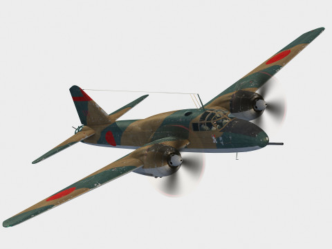 Mitsubishi Ki-109 Type 1 Hiryu 3Dモデル