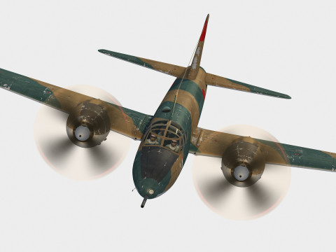 Mitsubishi Ki-109 Type 1 Hiryu 3Dモデル
