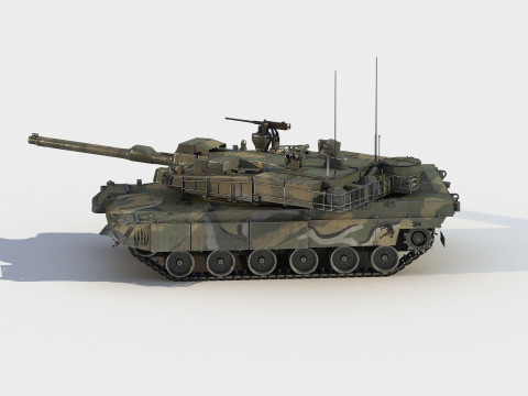 K-2 Black Panther Tank Model 3D