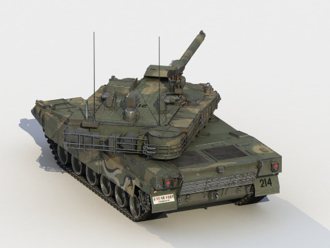 K-2 Black Panther Tank Model 3D