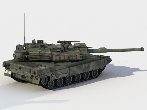 K-2 Black Panther Tank Model 3D