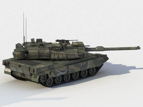 Carro armato della Pantera Nera K-2 Modello 3D