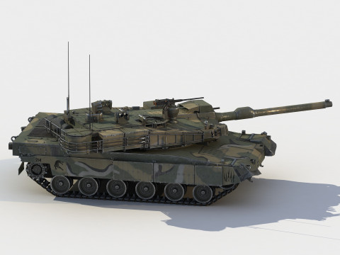K-2 Black Panther Tank Model 3D