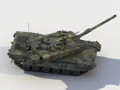 Carro armato della Pantera Nera K-2 Modello 3D