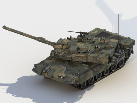 K-2 Black Panther Tank Model 3D