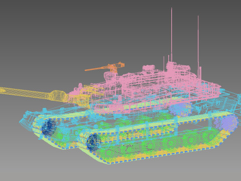 K-2 Black Panther Tank Model 3D