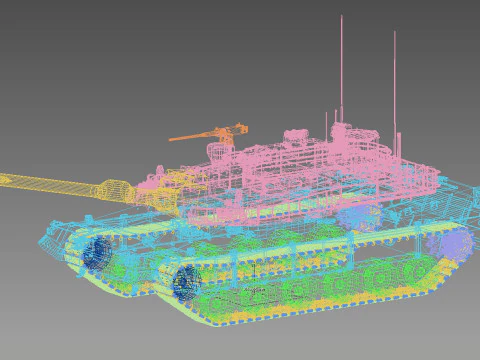 Carro armato della Pantera Nera K-2 Modello 3D