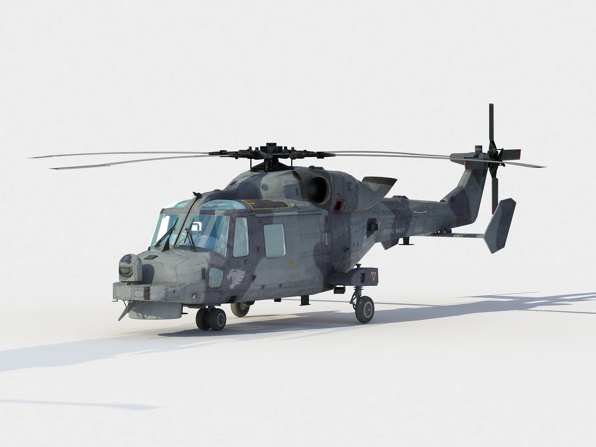Agusta-Westland AW159 Wildcat 3D Model .c4d .max .obj .3ds .fbx .stl .blend
