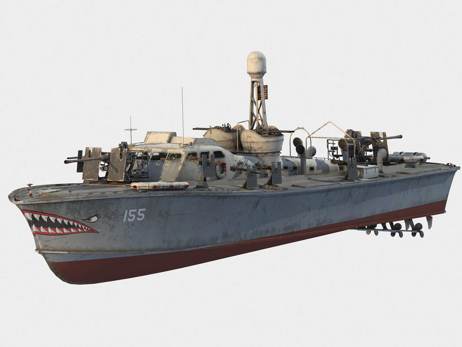 S-Class US Navy Patrol Boat class 3D Model .c4d .max .obj .3ds .fbx .stl .blend