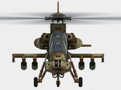 Denel Rooivalk Mk1 3D Model