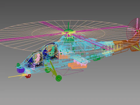 Denel Rooivalk Mk1 3D Model