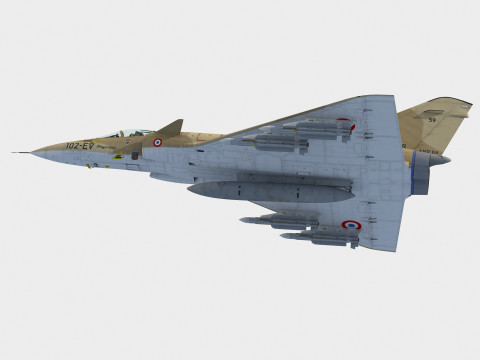 Dassault Mirage 4000 3D Modell