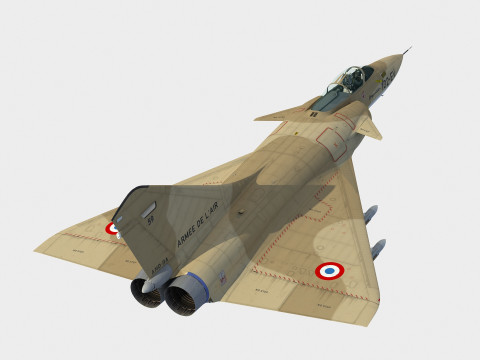 Dassault Mirage 4000 3D Modell