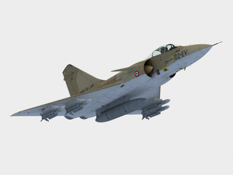 Dassault Mirage 4000 3D Modell