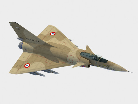Dassault Mirage 4000 3D Modell