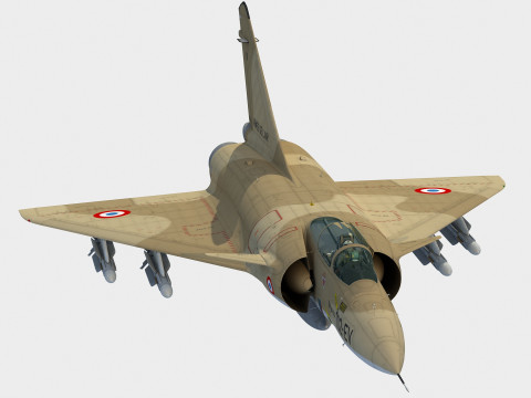 Dassault Mirage 4000 3D Modell
