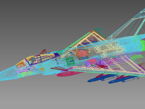Dassault Mirage 4000 3D Modell