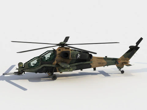 TAI-AgustaWestland T129 ATAK 3D Модель
