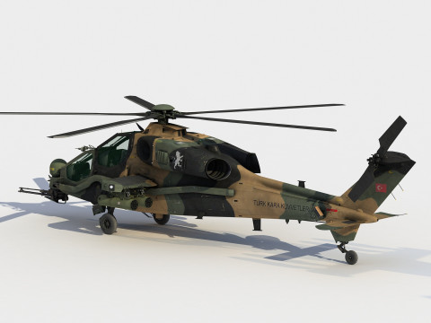 TAI-AgustaWestland T129 ATAK 3D 모델